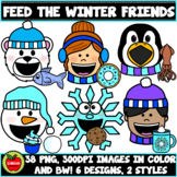 Feed The Winter Friends Clipart