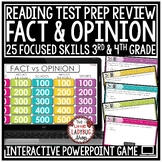 Fact and Opinion ELA Test Prep 3rd 4th Grade Reading Revie