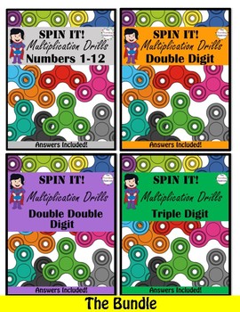 Preview of Multiplication Worksheets The Bundle