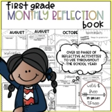 First Grade Monthly Reflection and Memory Book