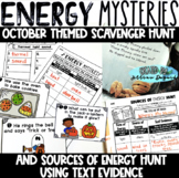 Forms of Energy Scavenger Hunts using Text Evidence - Octo