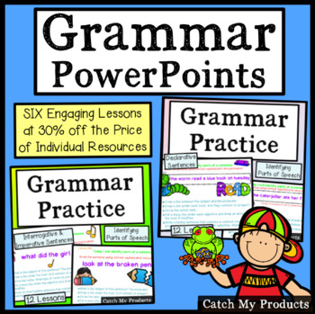 Preview of Grammar Review and Digital Grammar Practice Through PowerPoint