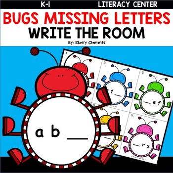 Preview of Insects | Missing Letters | Write the Room | Lowercase | Spring | Summer
