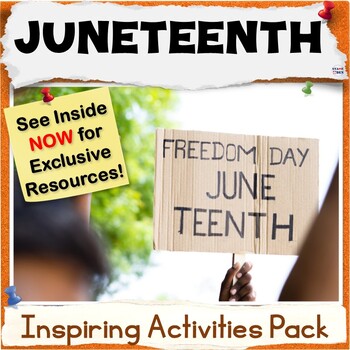 Preview of 50% OFF Juneteenth Activity Packet - ELA Middle School Worksheets Curriculum