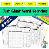 Endless GIANT Word Searches Bundle | Word Searches for the Year