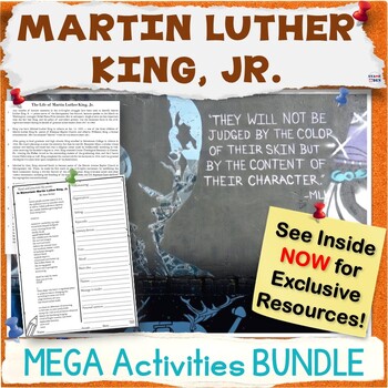 Preview of 50% OFF MLK Day Activities - Martin Luther King Jr. Worksheets MEGA Bundle