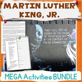 Preview of 50% OFF MLK Day Activities - Martin Luther King Jr. Worksheets MEGA Bundle