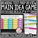 Main Idea Reading Review ELA Test Prep 3rd 4th Grade Readi