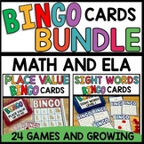 Math and Phonics Bingo Games GROWING BUNDLE