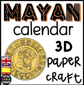 Preview of Mayan Calendar wheel Calendario Maya manualidad Culture Prehispanic Mexico