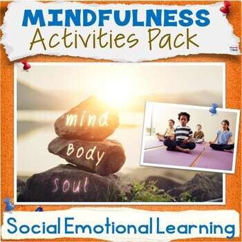 Preview of 50% OFF Mindfulness SEL Activity Packet, Social Emotional Worksheets Bundle