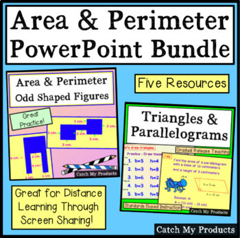 Preview of Area and Perimeter PowerPoint Lessons