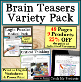 Enrichment Activities for Gifted Students Brain Teaser Var