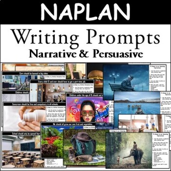 Preview of NAPLAN Writing Stimulus and Prompts Bundle Persuasive & Narrative Writing