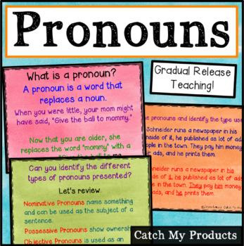 Preview of Pronouns Worksheet and Lesson for PROMETHEAN Board