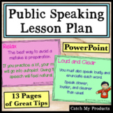 Public Speaking Lesson Plan in PowerPoint