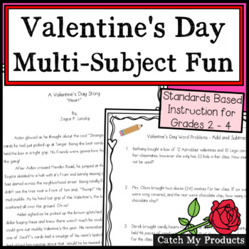 Preview of Valentines Day Activities  Print or Digital Worksheets