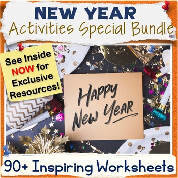 50 OFF New Year 2024 Activities Middle School Worksheets Bundle By   Original 10693996 1 