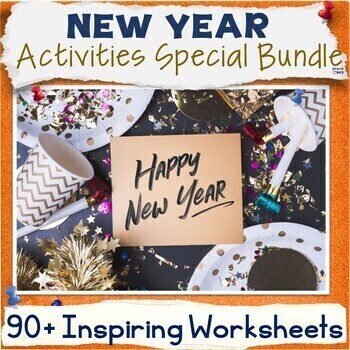 Preview of 50% OFF New Years Activity Packet, After Winter Break Activities Bundle