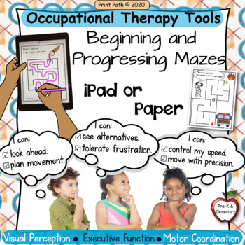Preview of MAZES Occupational Therapy Tools for Perception~Executive Function~Motor Control