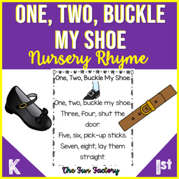 Preview of One Two Buckle My Shoe Nursery Rhyme Activities - 1 - 2 Buckle My Shoe