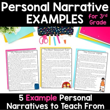 Preview of Personal Narrative Examples for 3rd Grade