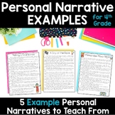 Personal Narrative Examples for 4th Grade