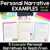 Personal Narrative Examples for 5th Grade