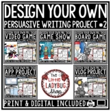 Persuasive Writing Task Design Create a Board Video Game P