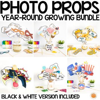 Preview of Photo Props - Year-Round Growing Bundle - Photo Booth Decor, Father's Day
