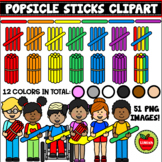50% OFF!!! Popsicle Sticks Clipart (Math Manipulatives Clipart)