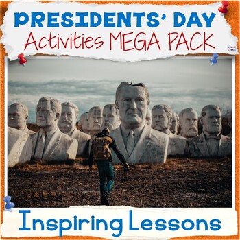 Preview of 50% OFF Presidents Day Activities MEGA Bundle - Fun Middle School Worksheets,