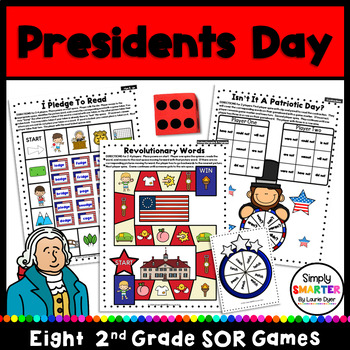Preview of Presidents Day Themed Second Grade Science Of Reading Games