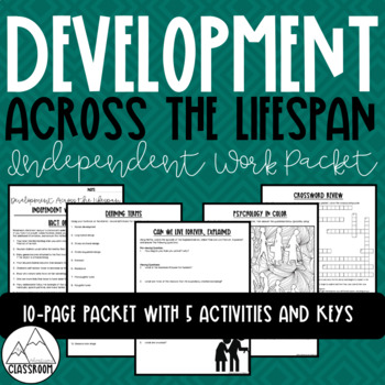 Preview of Psychology: Development Across the Lifespan Independent Work Packet