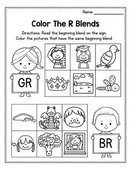 r blends worksheets l blends activities find the beginning blend