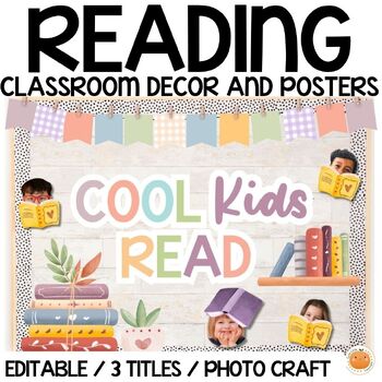 Preview of Reading Classroom / Library Decor, Bulletin Board, Summer Reading Decor