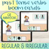 Regular and Irregular Past Tense Verbs Boom Cards™ with An