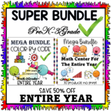 SUPER BUNDLE 54 Products COLOR BY CODE & MATH FOR ENTIRE Y