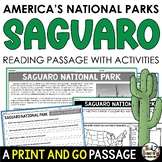 Saguaro National Park Information Reading Passage Saguaro 