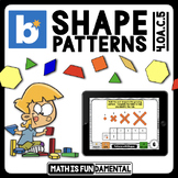 Shape Patterns Digital Task Cards for Use with Boom™ Learning