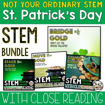 Preview of St. Patrick's Day STEM with Close Reading Bundle