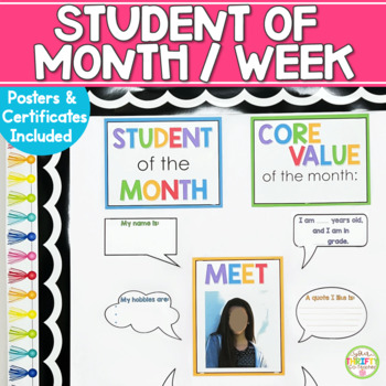 Download Student Of The Month Worksheets Teaching Resources Tpt
