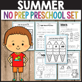 Summer Activities for Preschool Summer Math Worksheets