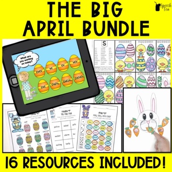 Preview of 50% OFF The Big April Bundle for Speech Therapy