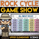 The Rock Cycle Review Game Show Rocks and Minerals Glass Game