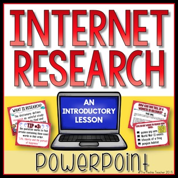 Preview of Internet Research Powerpoint