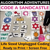 Unplugged Coding Mat Hour of Code Activity Code a Sandcast