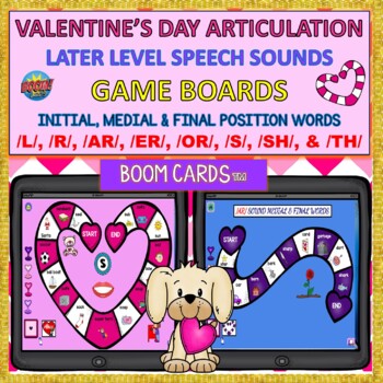 Preview of BOOM CARDS™ Valentine's Games: /L/, /R/, /AR/, /ER/, /OR/, /S/, /SH/, & /TH/