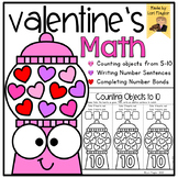 Valentine‘s Day Math-Building Addition Sentences Print and