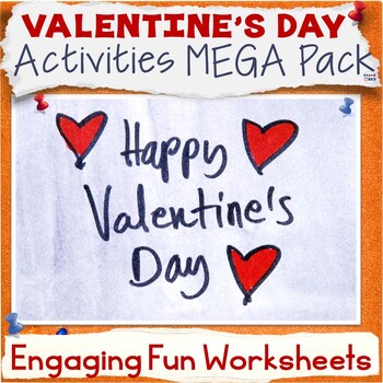 Preview of 50% OFF Valentine's Day Activities, ELA Middle School Worksheets MEGA Bundle
